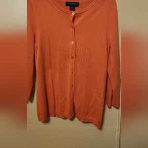Orange cottage cardigan